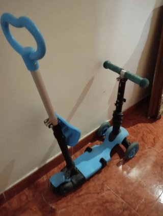Patinete infantil 3 ruedas azul