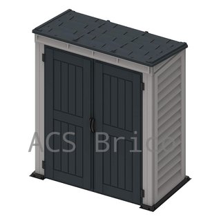 Caseta PVC Yardmate Pent Plus 91x170x202 cm - Duramax