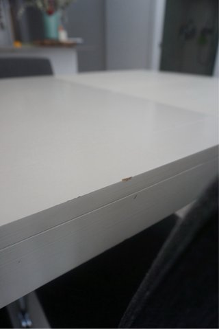 Mesa comedor Banak extensible blanca
