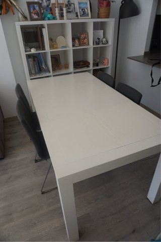 Mesa comedor Banak extensible blanca
