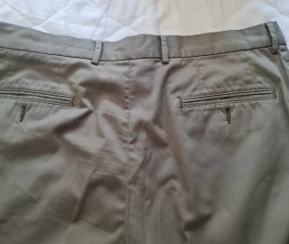 Lote 2 pantalones de verano beige y marron