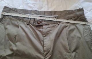Lote 2 pantalones de verano beige y marron