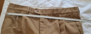 Lote 2 pantalones de verano beige y marron