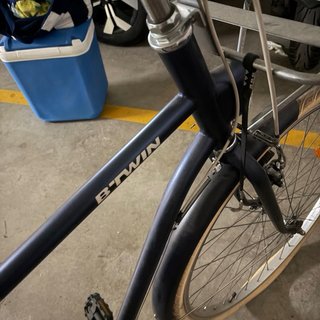 Bicicleta Paseo Decathlon Elops 520 Azul