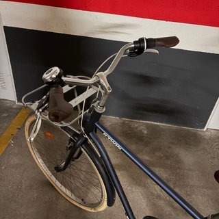 Bicicleta Paseo Decathlon Elops 520 Azul