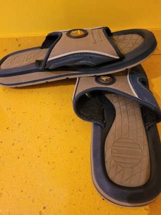 Chanclas Nicoboco Azul y Gris
