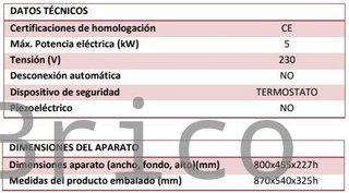 Plancha Eléctrica Acero Laminado Serie 100 - PLCE8100