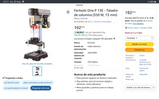 Taladro de columna Far Tools 350W