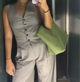 Chaleco gris de vestir