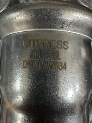 Manguito Prensado Inox 76mm HITPRESS