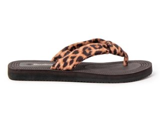 Ciabatte Brasileras suola in gomma con stampa leopardo