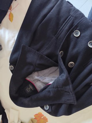 Abrigo Mango Negro Talla M