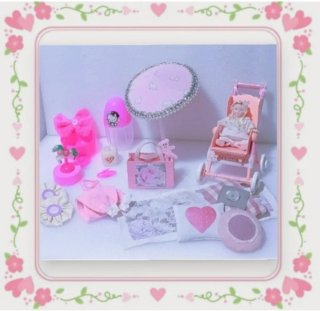 LOTE - Cochecito Silla Paseo Muñecos + Accesorios