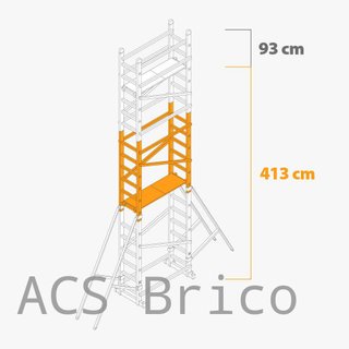 Andamio Modular Aluminio - 6,13 Metros - Pack A+B+C