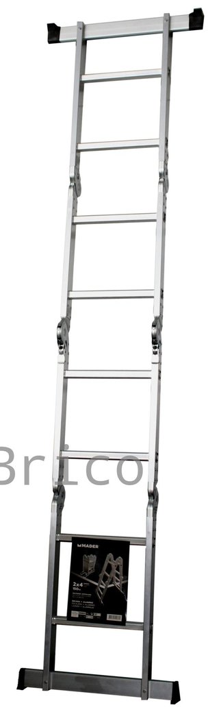 Escalera Multisusos Aluminio Profesional 4x2 Peldaños - 10082