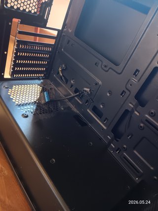 Caja PC Negra Con franja led