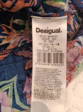 Vestido Desigual Talla xl Estampado