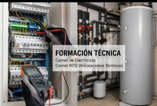Título oficial electricidad y RITE.