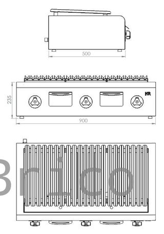 Barbacoa Gas Serie 500 - B900