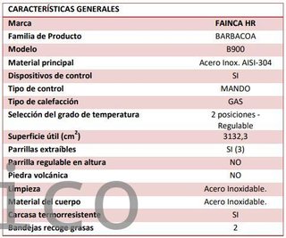 Barbacoa Gas Serie 500 - B900