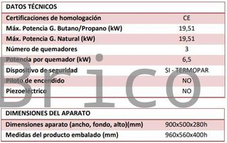 Barbacoa Gas Serie 500 - B900