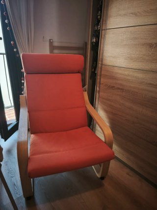 Butaca Mecedora Ikea Madera Naranja