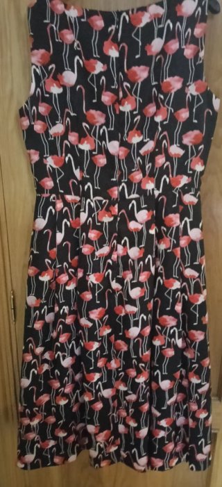 Vestido estampado flamencos sin mangas nuevo