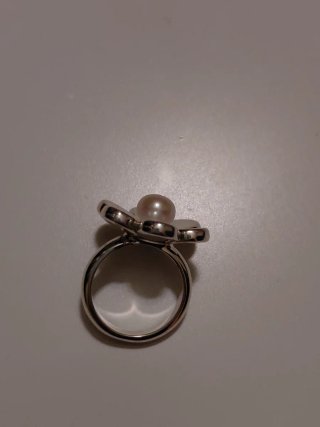 Anillo Tous Flor Perla Plata