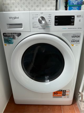 Lavadora Secadora Whirlpool 8+6 kg Vapor.
