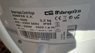 Secadora Orbegozo blanca.como nueva