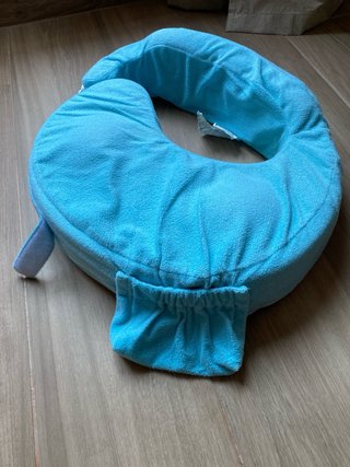 Almohada de lactancia azul
