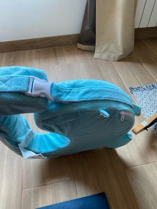 Almohada de lactancia azul