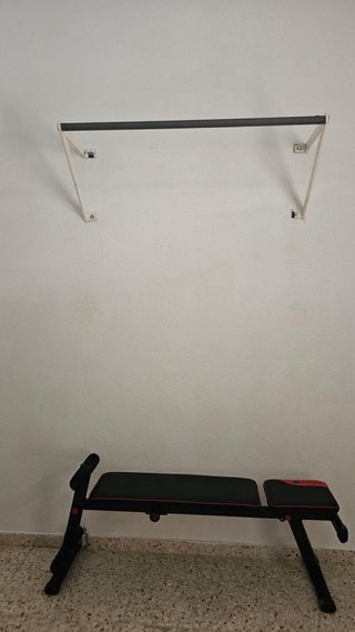 Maquina Multifucción, banquete, mancuernas, apoyo