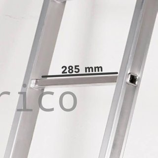 Escalera Telescópica Articulada Aluminio 3+3 Pestaña