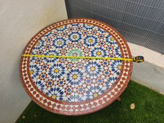 Mesa Marroquí Mosaico 80cm
