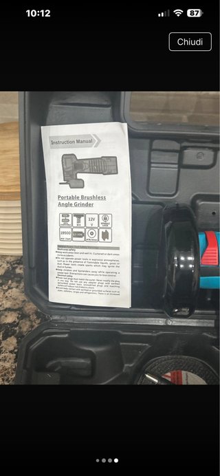 Mini smerigliatrice/flex 12V con batterie