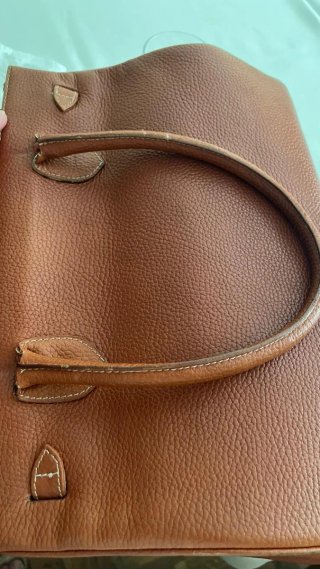 Bolso Piel Marrón Tipo Hermes