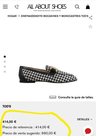 Zapatos Tod's Houndstooth con hebilla dorada