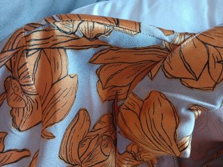 Blusa CAETE floral M/38 cremallera y cinturón