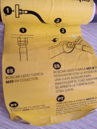 Lira manguera gas
