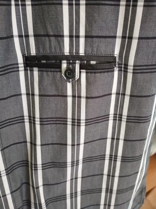 Camicia Jack&Jones XL a quadri grigio/bianco nero