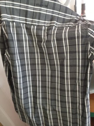 Camicia Jack&Jones XL a quadri grigio/bianco nero