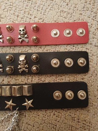 3 Pulseras Tachuelas. Nuevas