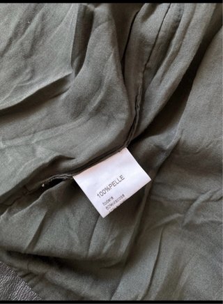 Chaqueta de Piel con Diseño Pintado
