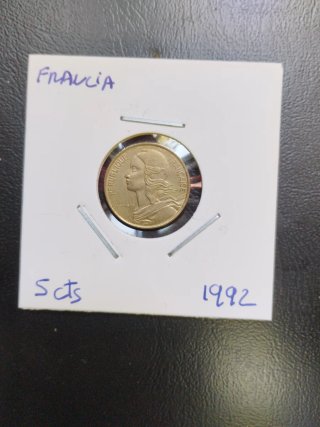 Monedas Francia 5 Céntimos 1992