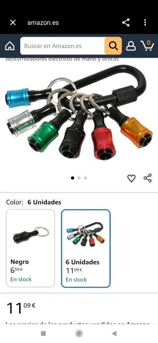 Llavero con guardapuntos
