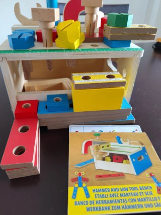 Banco de herramientas para niños de Melissa & Doug