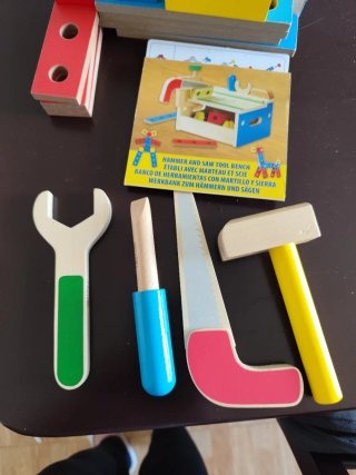 Banco de herramientas para niños de Melissa & Doug