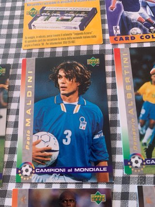 Lotto 10 carte Upper Deck 98 Campioni al Mondiale
