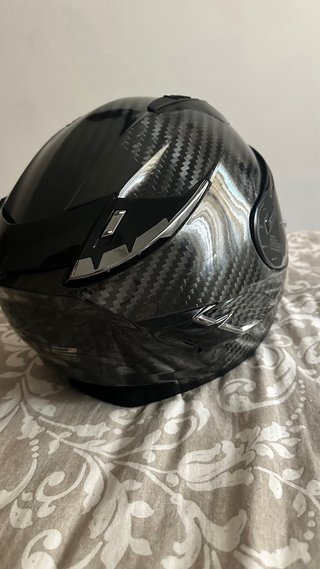 Casco Moto LS2 Carbono Negro